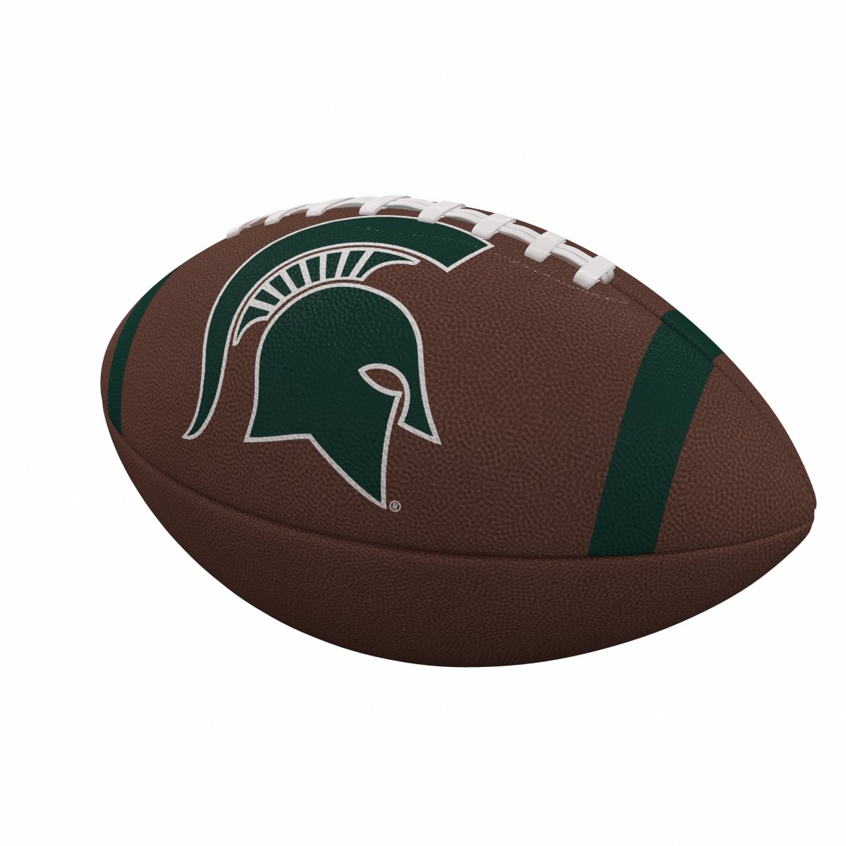 Picture of Logo Brands 172-93FC-1 MI State Team Stripe Official-Size Composite Football