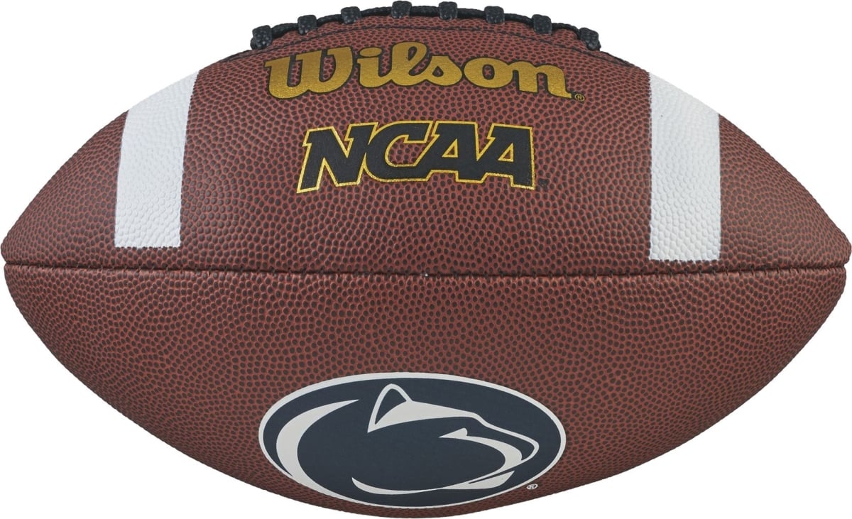 Picture of Logo Brands 190-93FC-1 Notre Dame Team Stripe Official-Size Composite Football