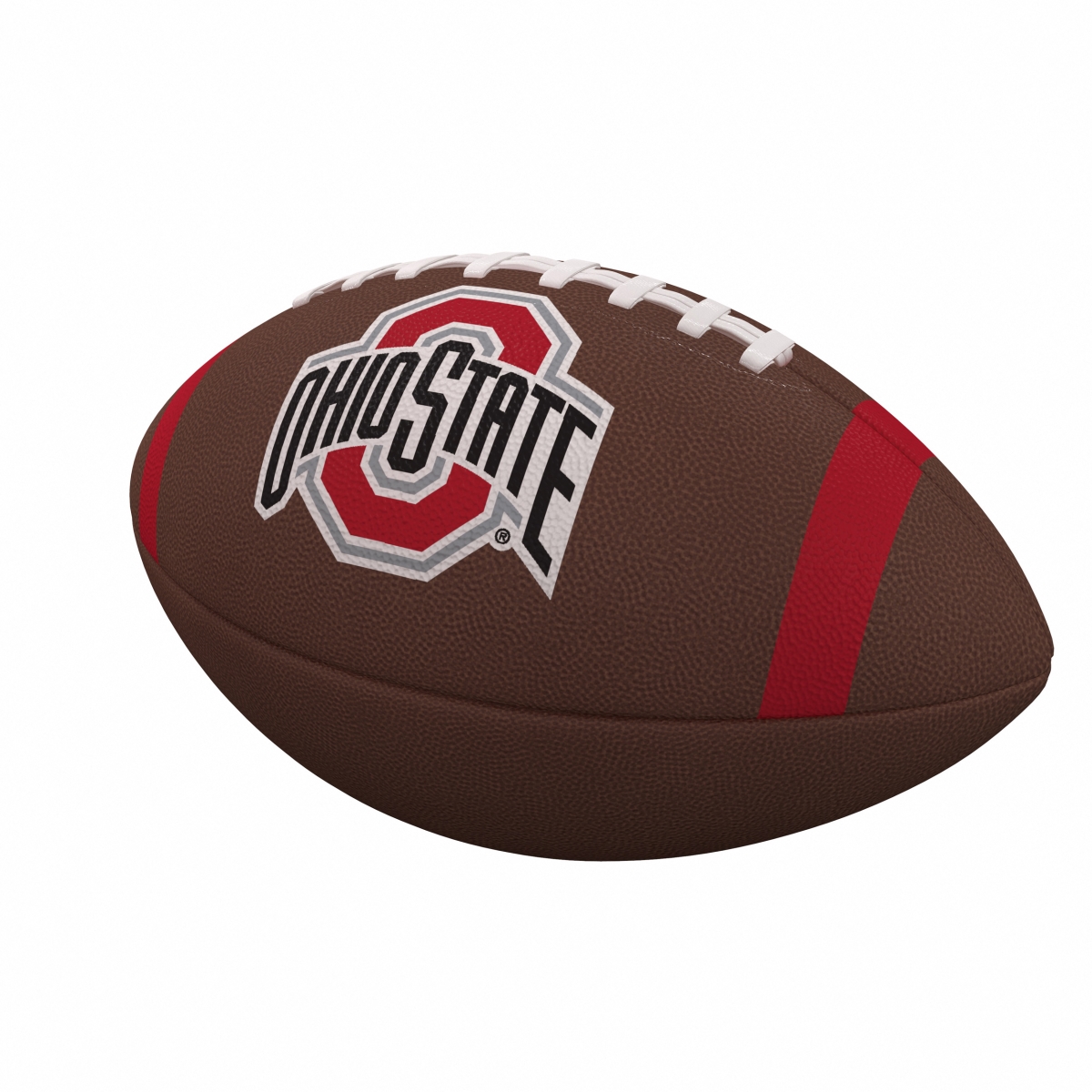 Picture of Logo Brands 191-93FC-1 Ohio State Team Stripe Official-Size Composite Football