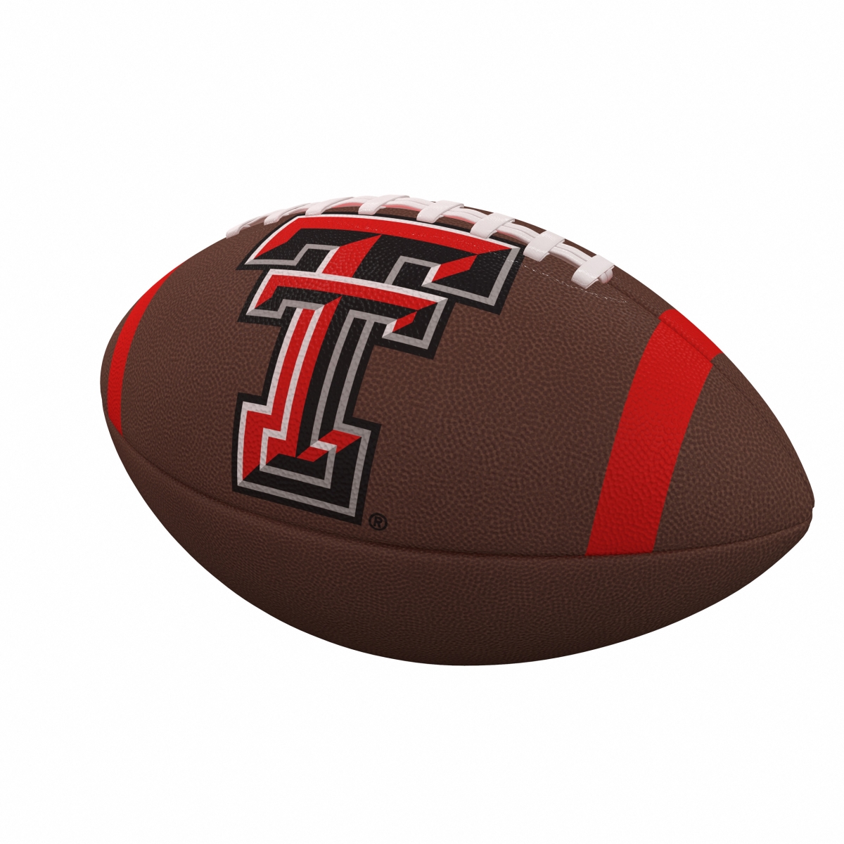 Picture of Logo Brands 220-93FC-1 Texas Tech Team Stripe Official-Size Composite Football