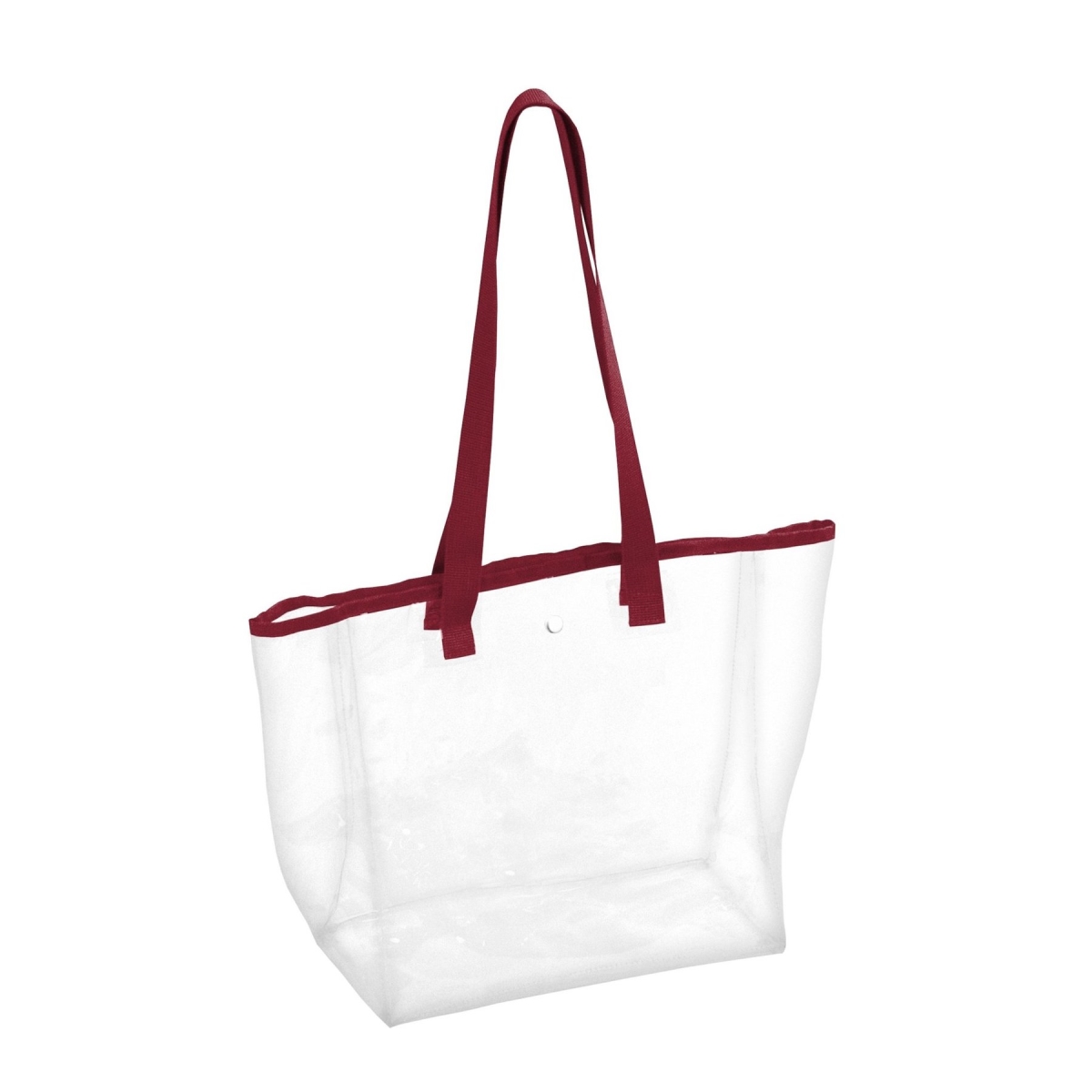 Plain Garnet Stadium Clear Bag