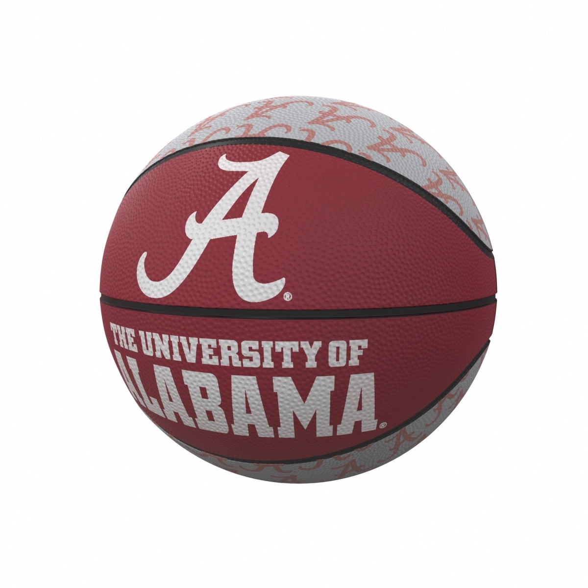 10291MR1 NCAA Alabama Crimson Tide Repeating Logo MiniSize Rubber Basketball
