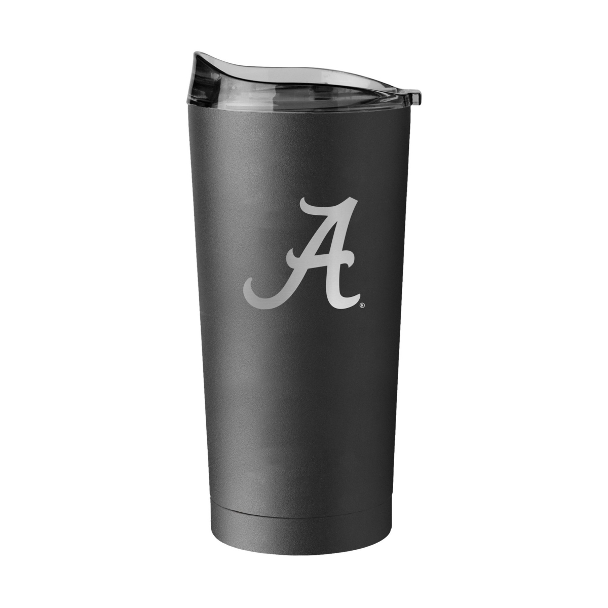20 oz NCAA Alabama Crimson Tide Etched Black Powder Coat Tumbler