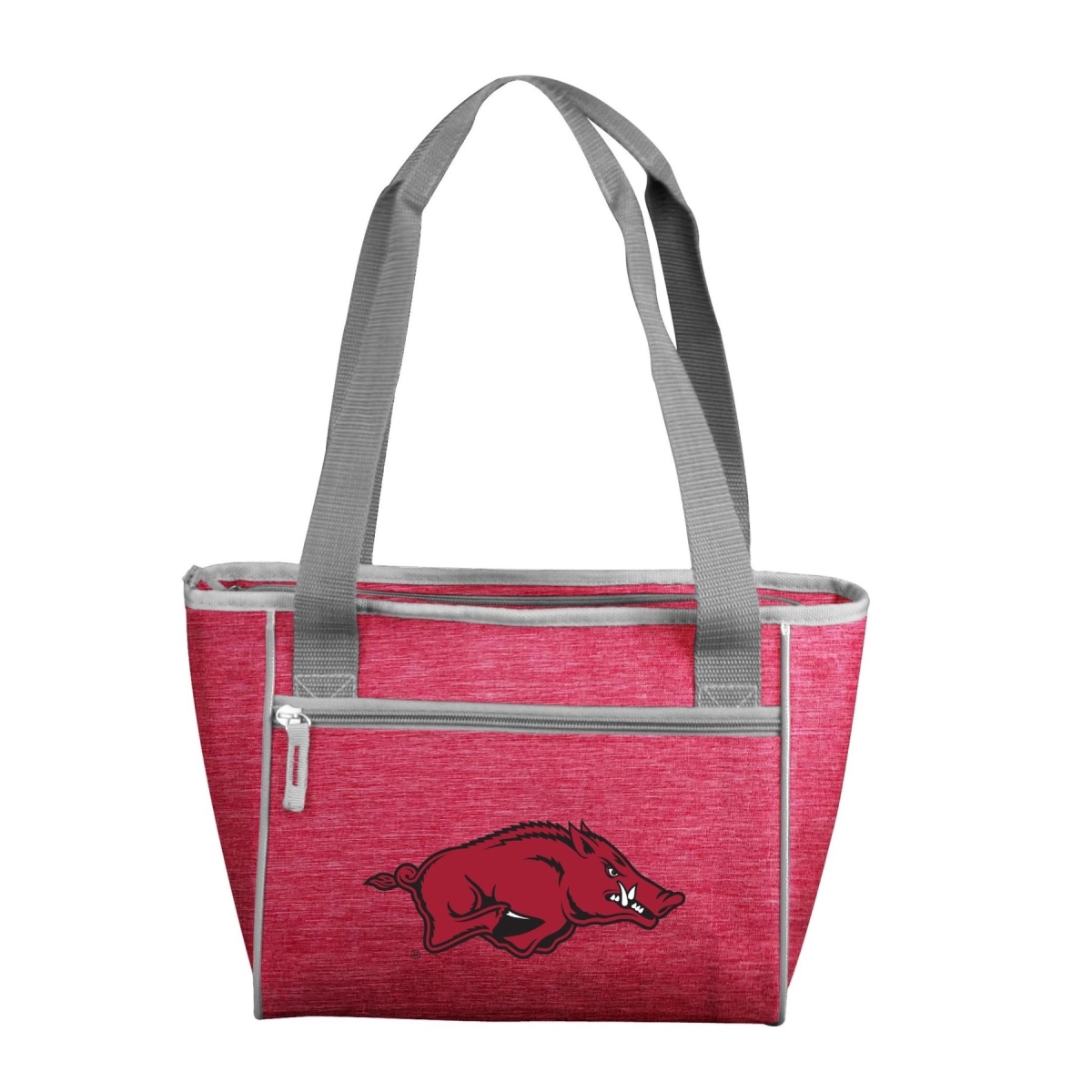 Picture of Logo Chair 108-83-CR1 NCAA Arkansas Razorbacks Crosshatch Cooler Tote Bag Holds for 16 Cans
