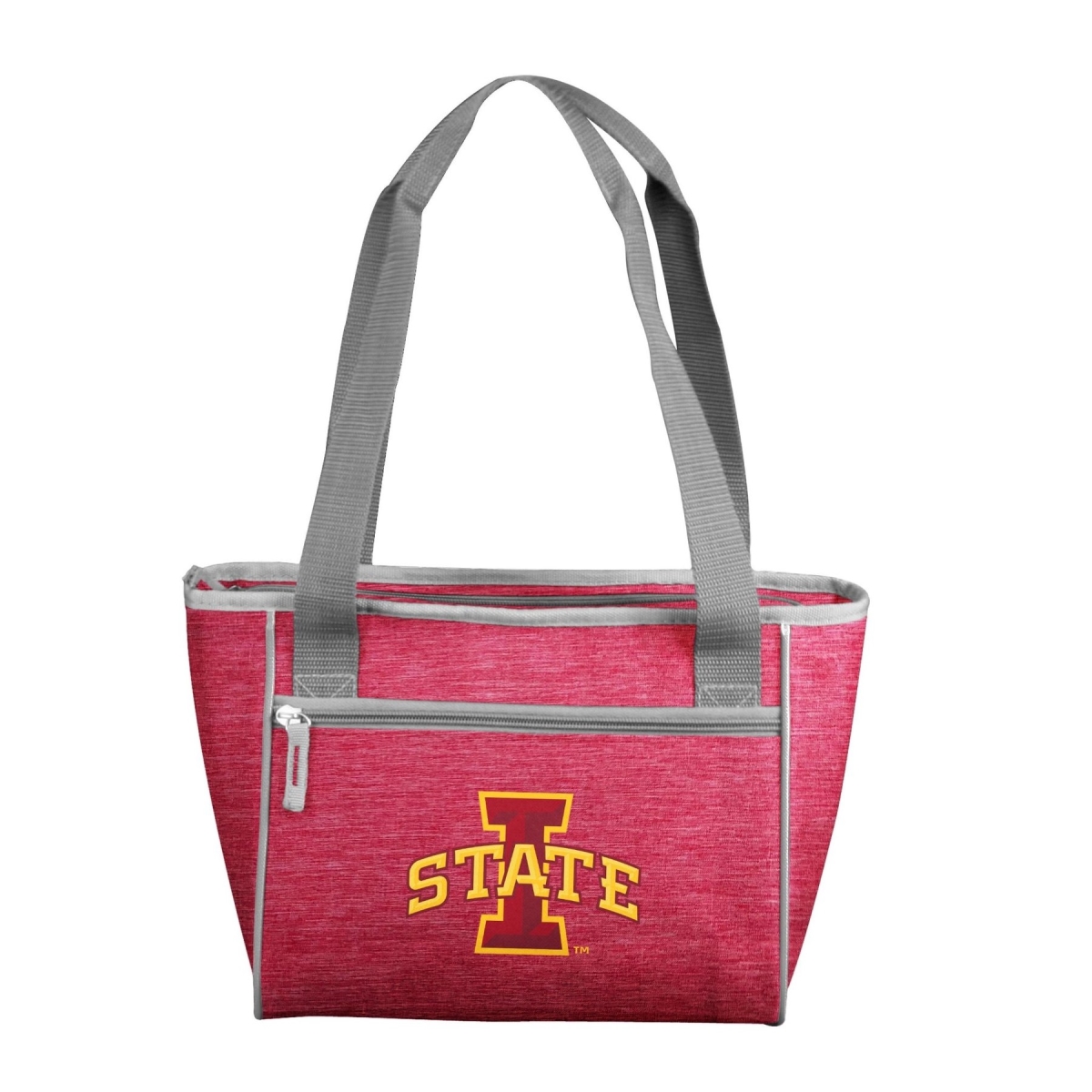 Picture of Logo Chair 156-83-CR1 NCAA Iowa State Cyclones Crosshatch Cooler Tote Bag Holds for 16 Cans