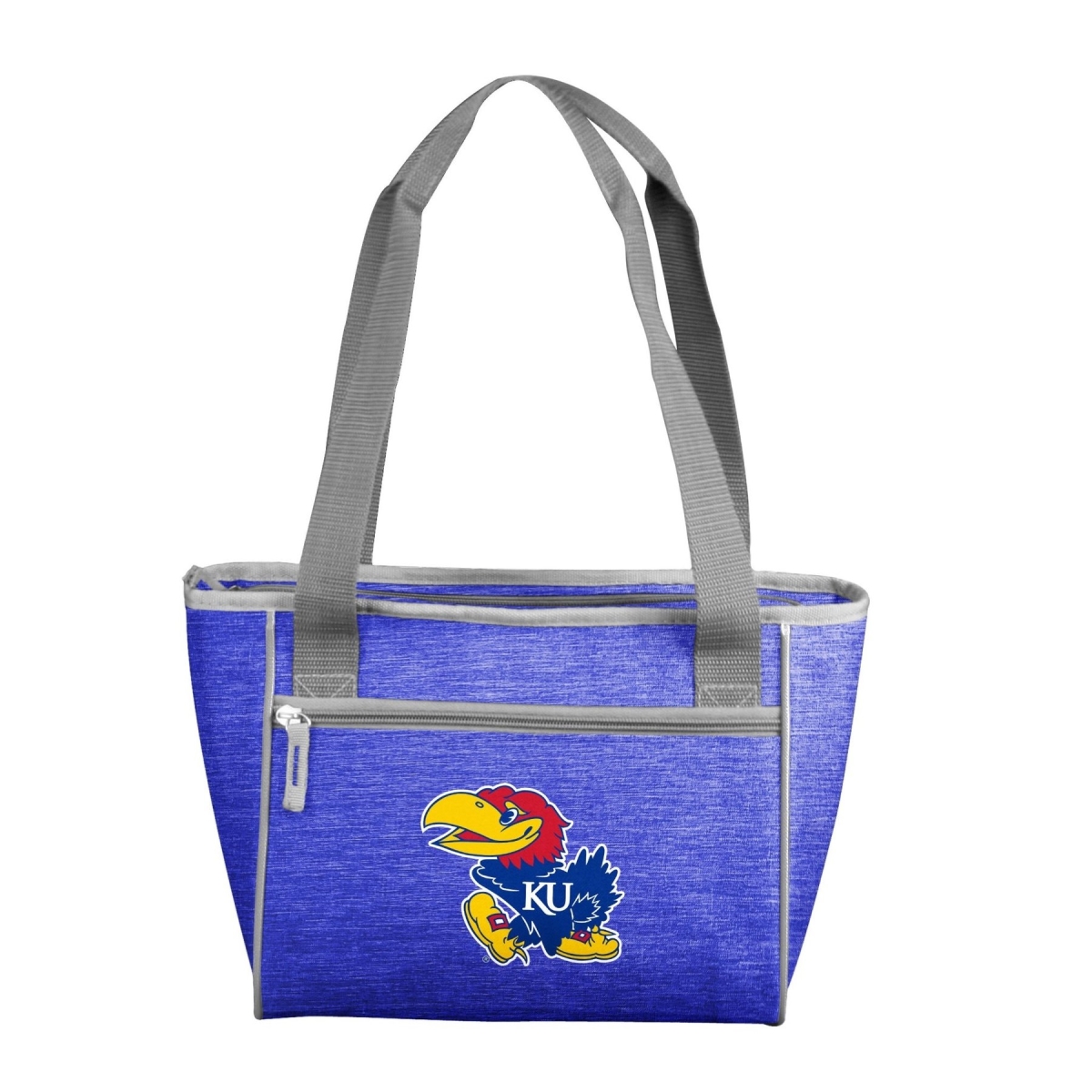 Picture of Logo Chair 157-83-CR1 NCAA Kansas Jayhawks Kansas Crosshatch Cooler Tote Bag Holds for 16 Cans