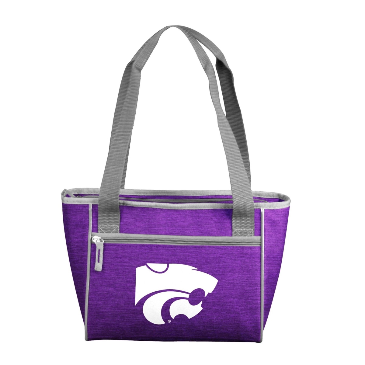 Picture of Logo Chair 158-83-CR1 NCAA Kansas State Wildcats Crosshatch Cooler Tote Bag Holds for 16 Cans