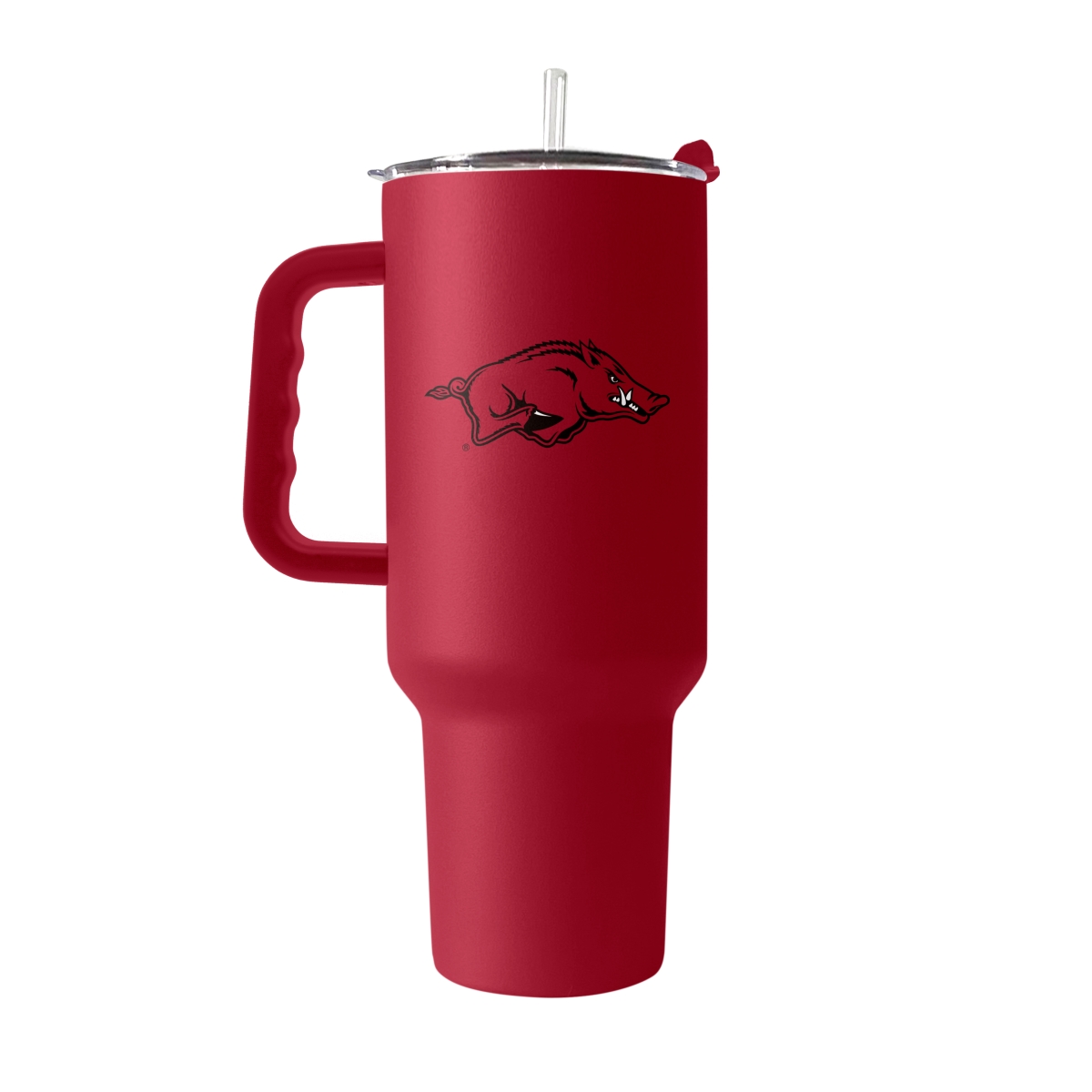 Picture of Logo Brands 108-S40PTC-34 Arkansas 40 oz Flipside Powder Coat Tumbler