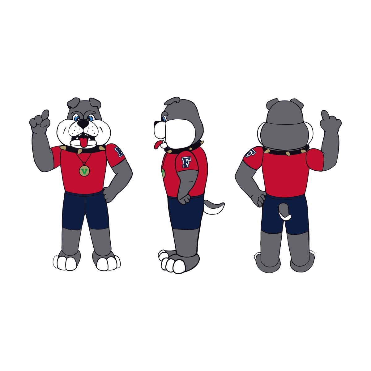 140-100-M 7 ft. Fresno State Inflatable Yard Mascot