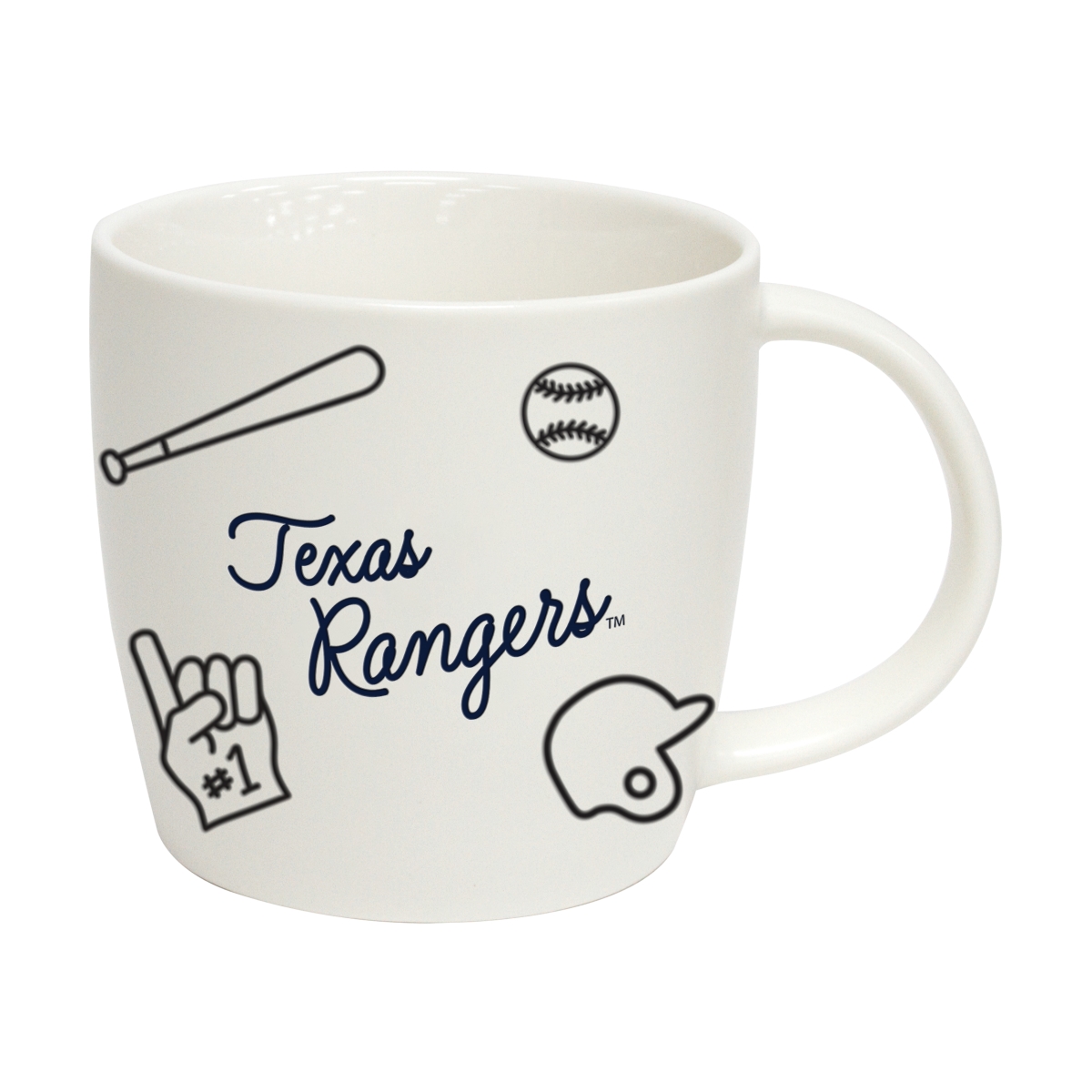 529-C18PM Texas Rangers 18 oz Playmaker Mug