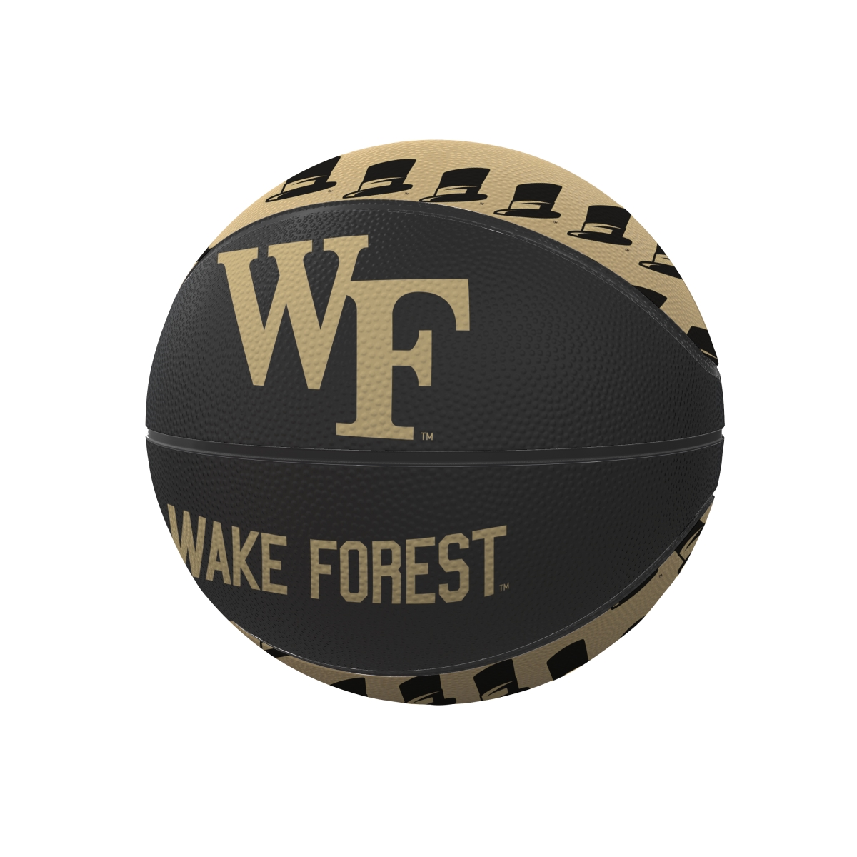 236-91MR-1 Wake Forrest Repeating Logo Mini-Size Rubber Basketball