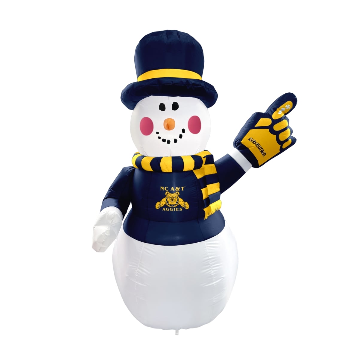 473-100-SM North Carolina A&T 7 ft. Snowman Yard Inflatable