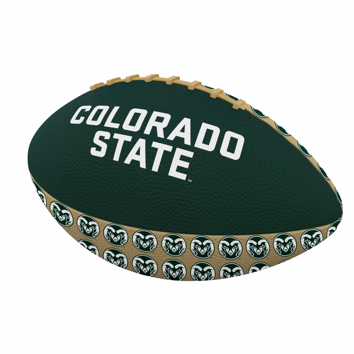127-93MR-3 Colorado State Mini Size Rubber Footballl