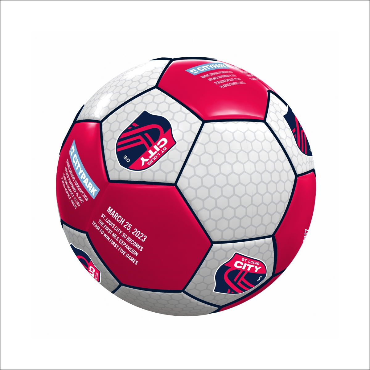 1076-94S-1 St Louis City SC Soccer Ball
