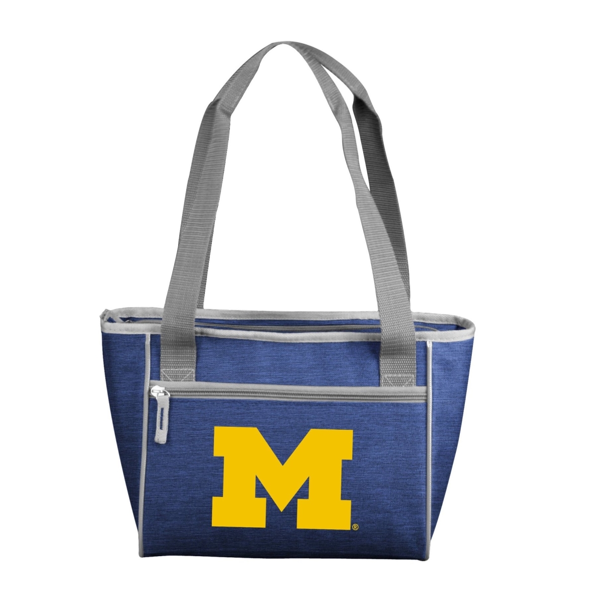Picture of Logo Chair 171-83-CR1 NCAA Michigan Wolverines Crosshatch Cooler Tote Bag Holds for 16 Cans