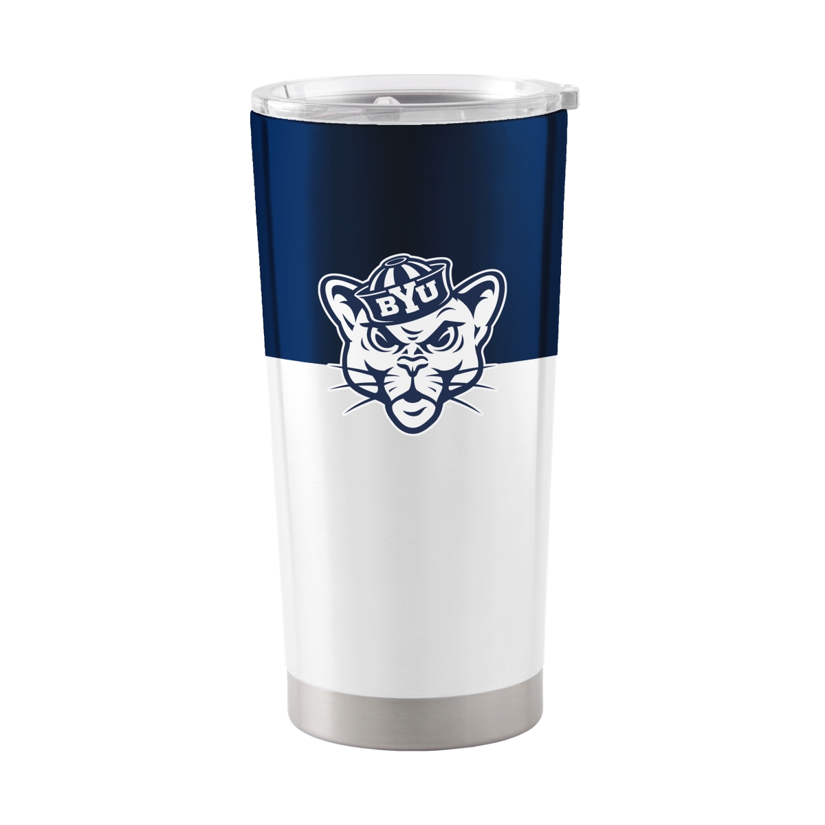 Picture of Logo Brands 116-S20T-11 BYU Colorblock 20 oz Stainless Tumbler