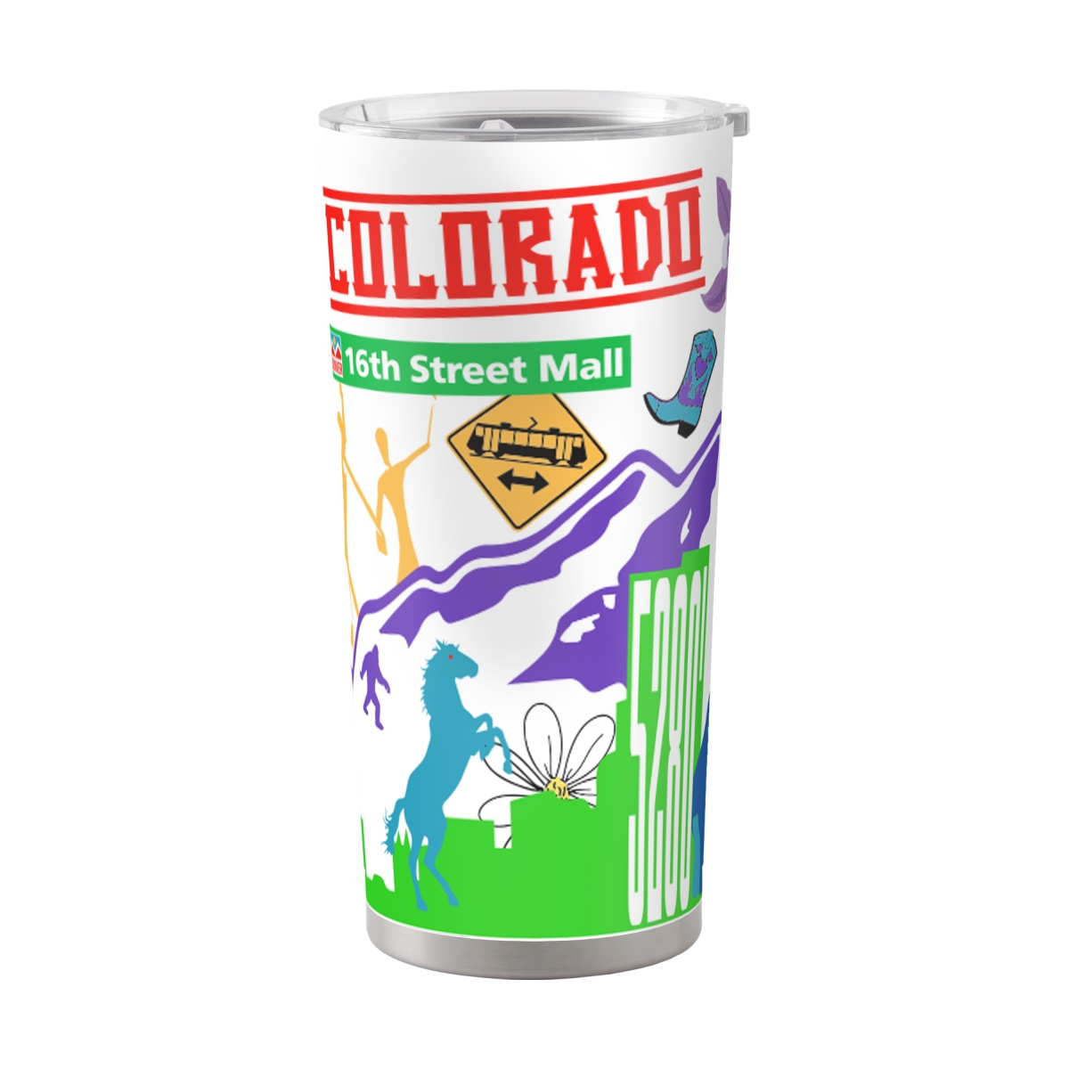 C4880-S20PT-63 Denver 20 oz Native Powder Coat Tumbler
