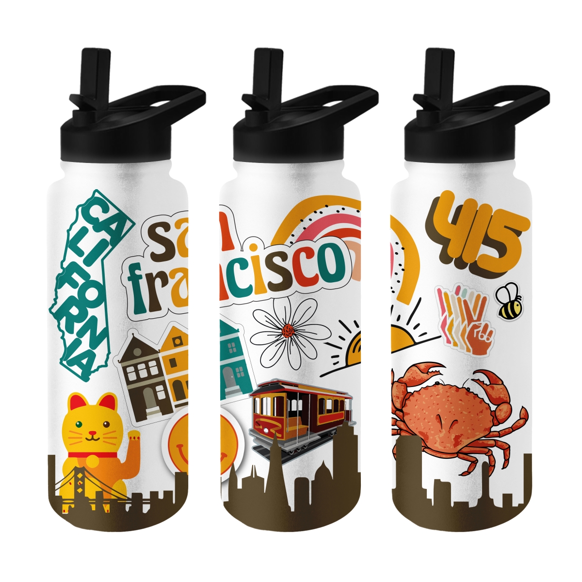 C4888-S34QB-63 San Francisco 34 oz Native Quencher Bottle