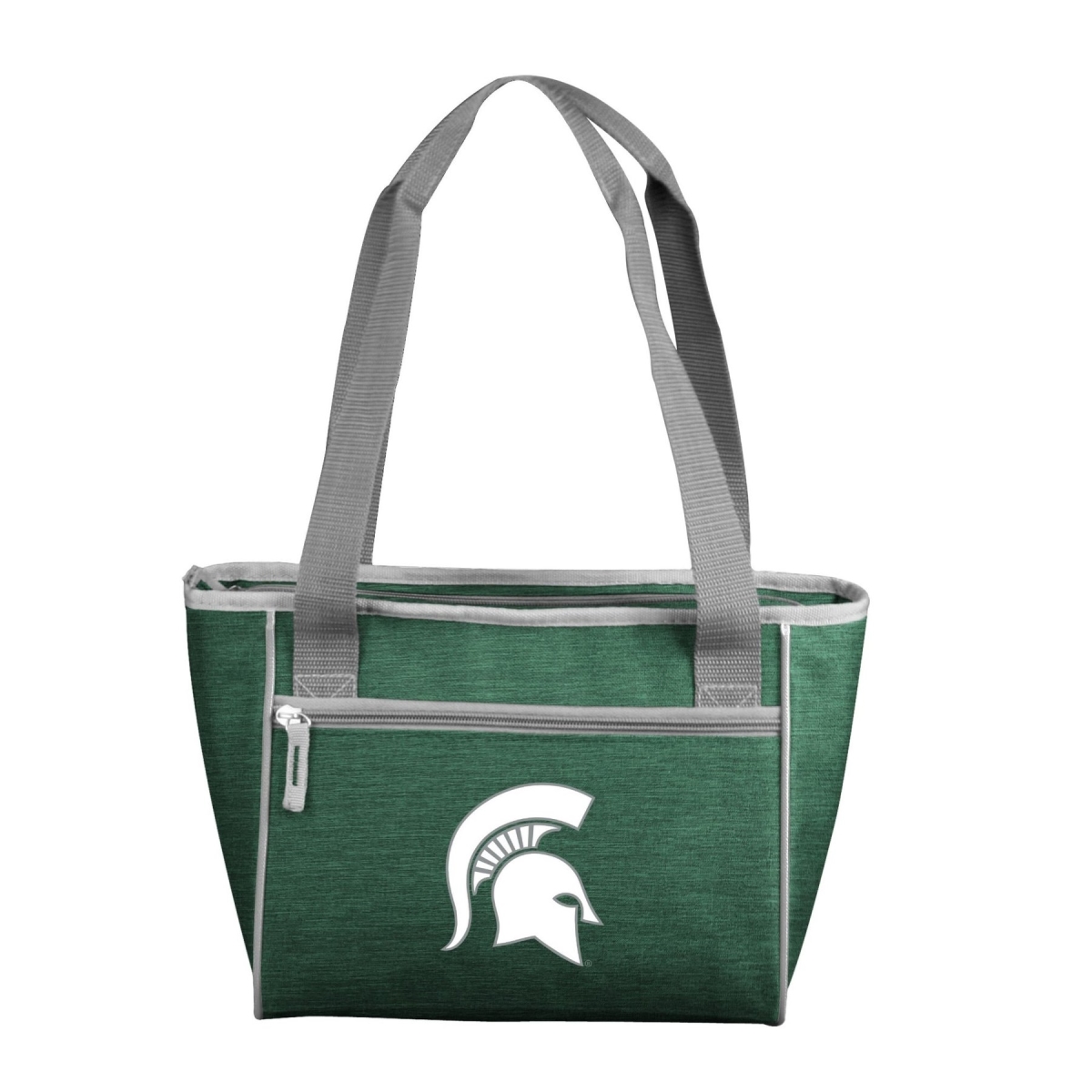 Picture of Logo Chair 172-83-CR1 NCAA Michigan State Spartans Crosshatch Cooler Tote Bag Holds for 16 Cans