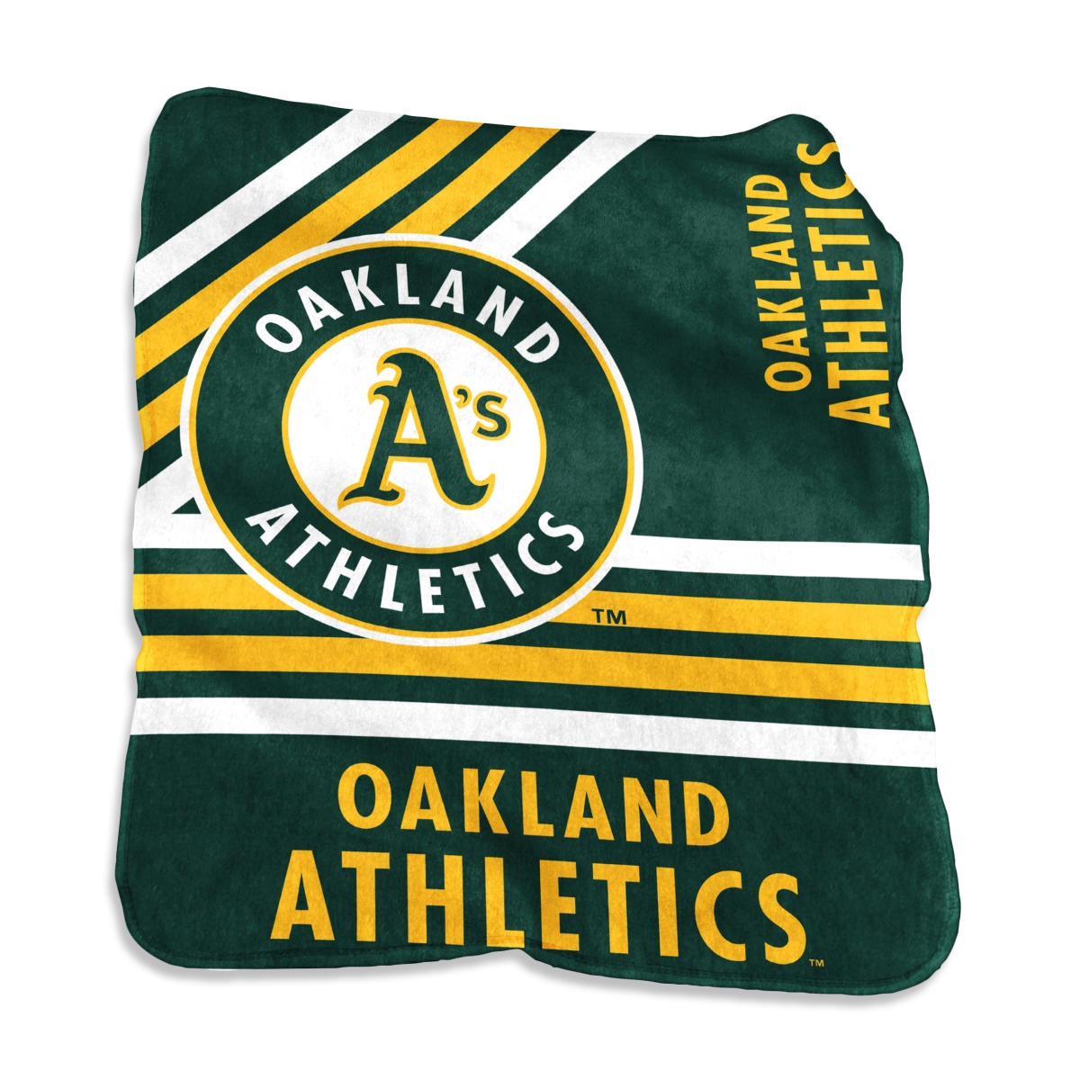 521-26C Oakland Athletics Raschel Throw