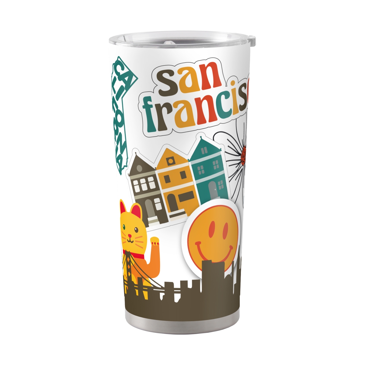 C4888-S20PT-63 San Francisco 20 oz Native Powder Coat Tumbler