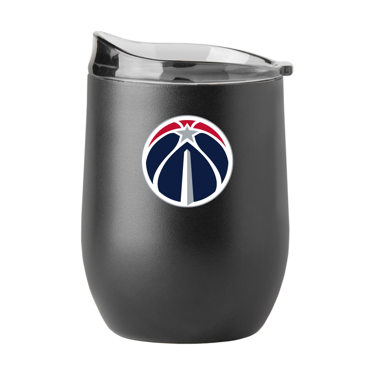 730-S16PB-BLK-17 Washington Wizards 16 oz Swagger Powder Coat Curved Beverage