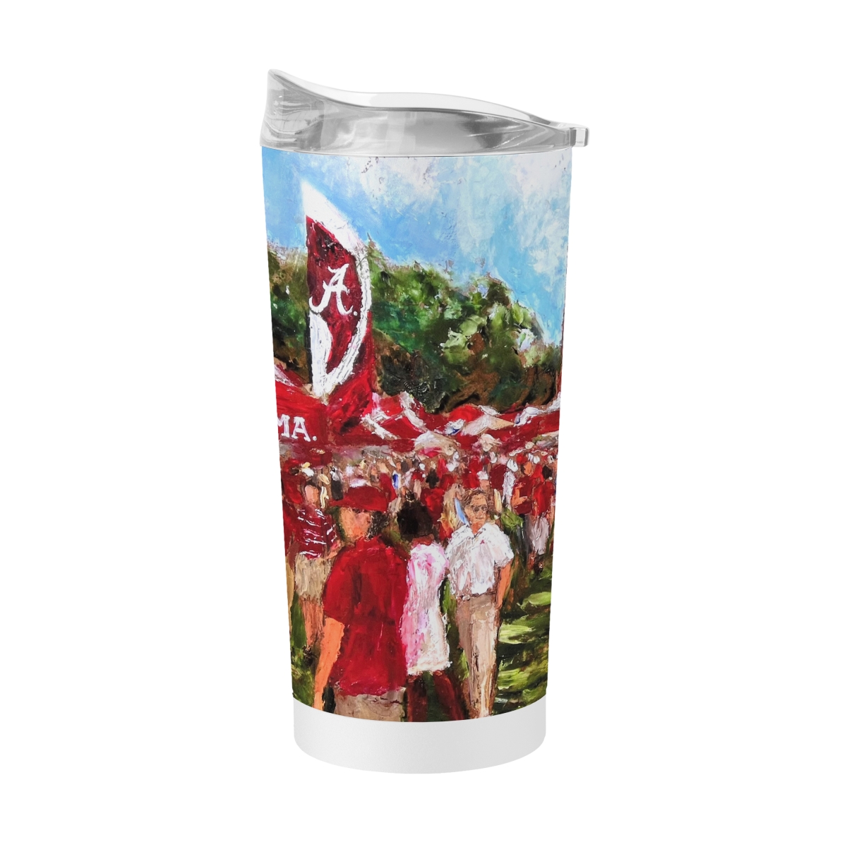 Picture of Logo Brands 102-S20PT-72 20 oz Alabama Collector Powder Coat Tumbler