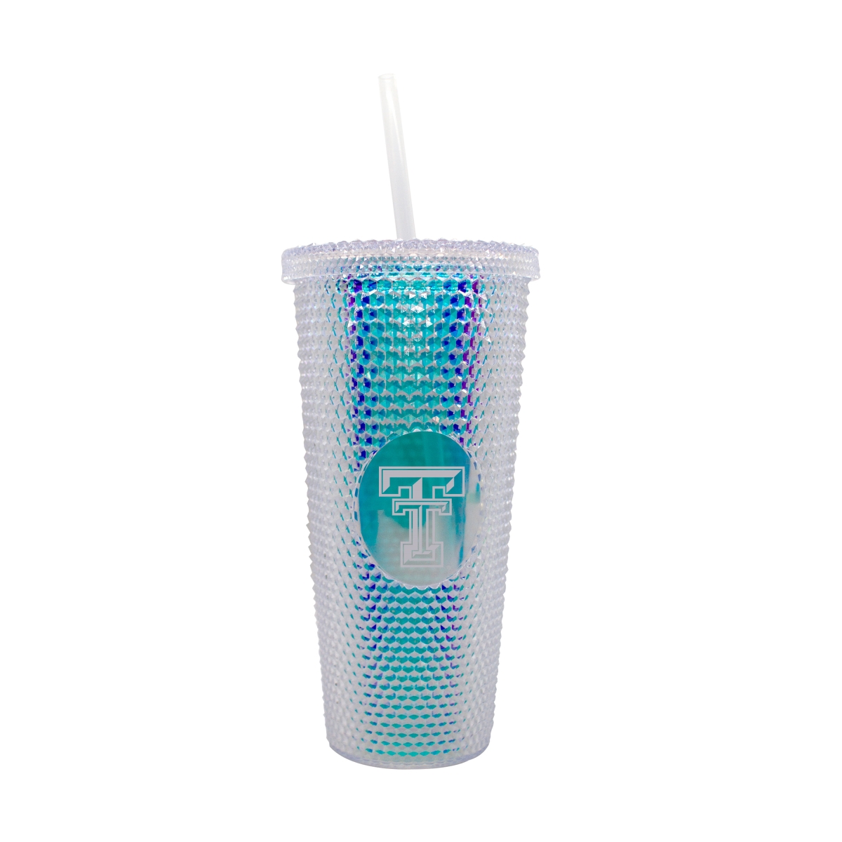 220-P24IST Texas Tech 24 oz Iridescent Studded Tumbler