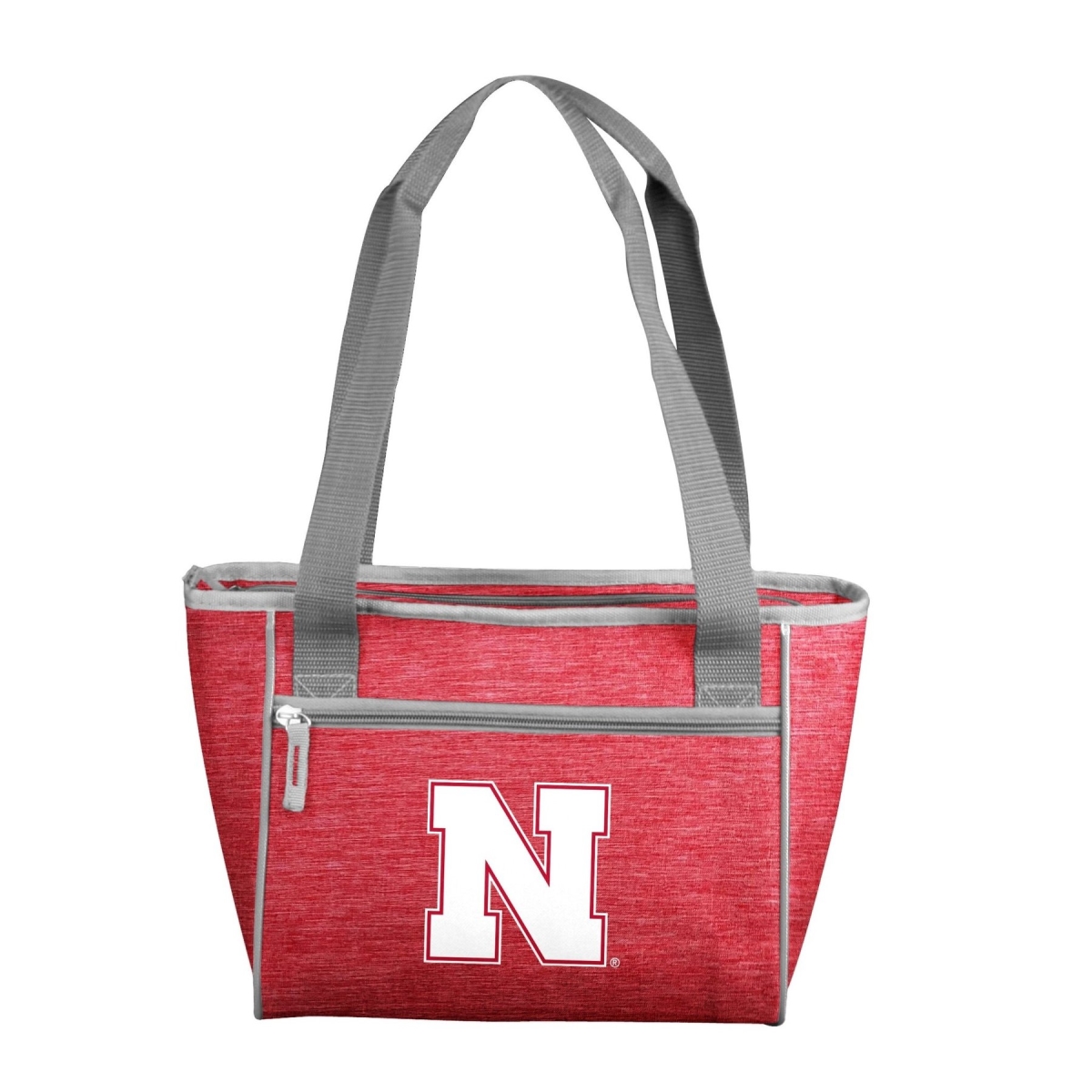 Picture of Logo Chair 182-83-CR1 NCAA Nebraska Cornhuskers Crosshatch Cooler Tote Bag Holds for 16 Cans