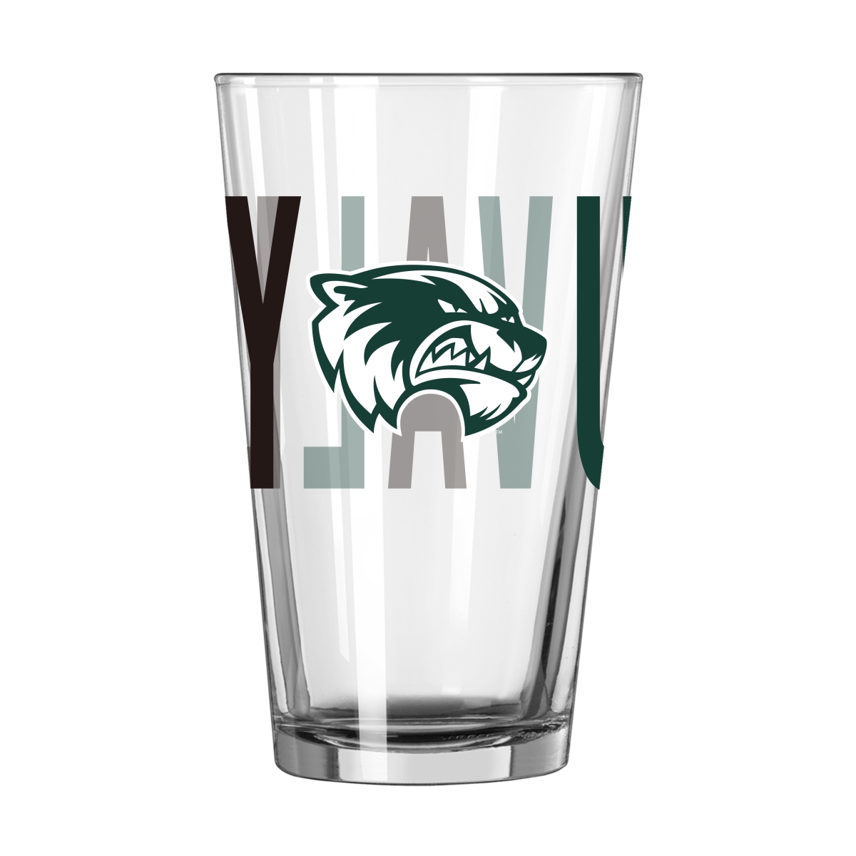 1043-G16P-4 Utah Valley State 16 oz Overtime Pint Glass