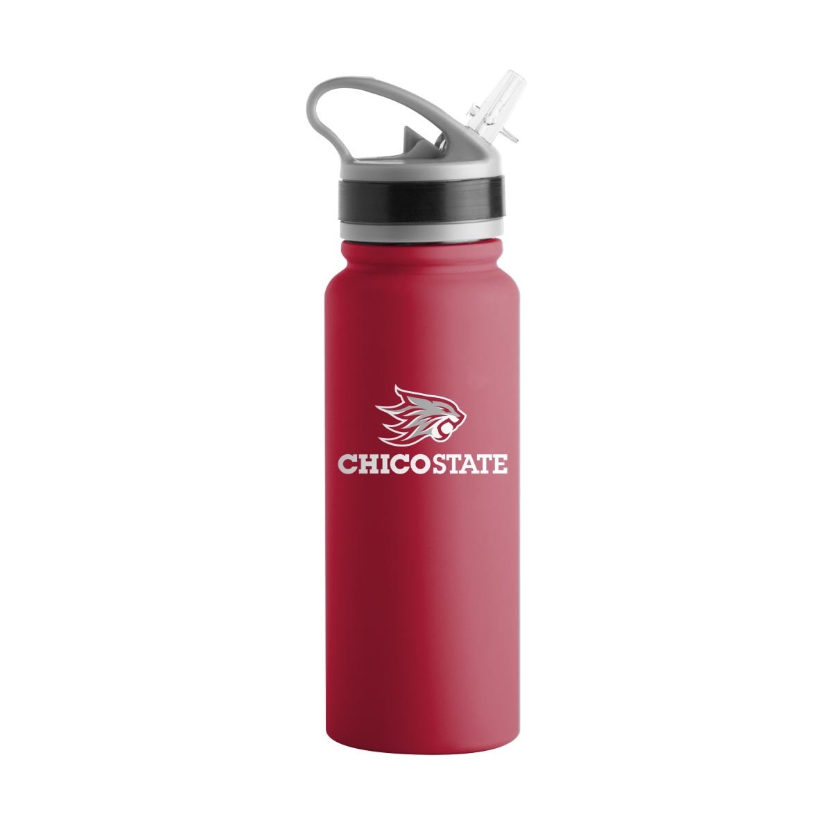 445-S25UFTB-8 Cal State Chico 25 oz Logo Stainless Single Wall Flip Top Bottle