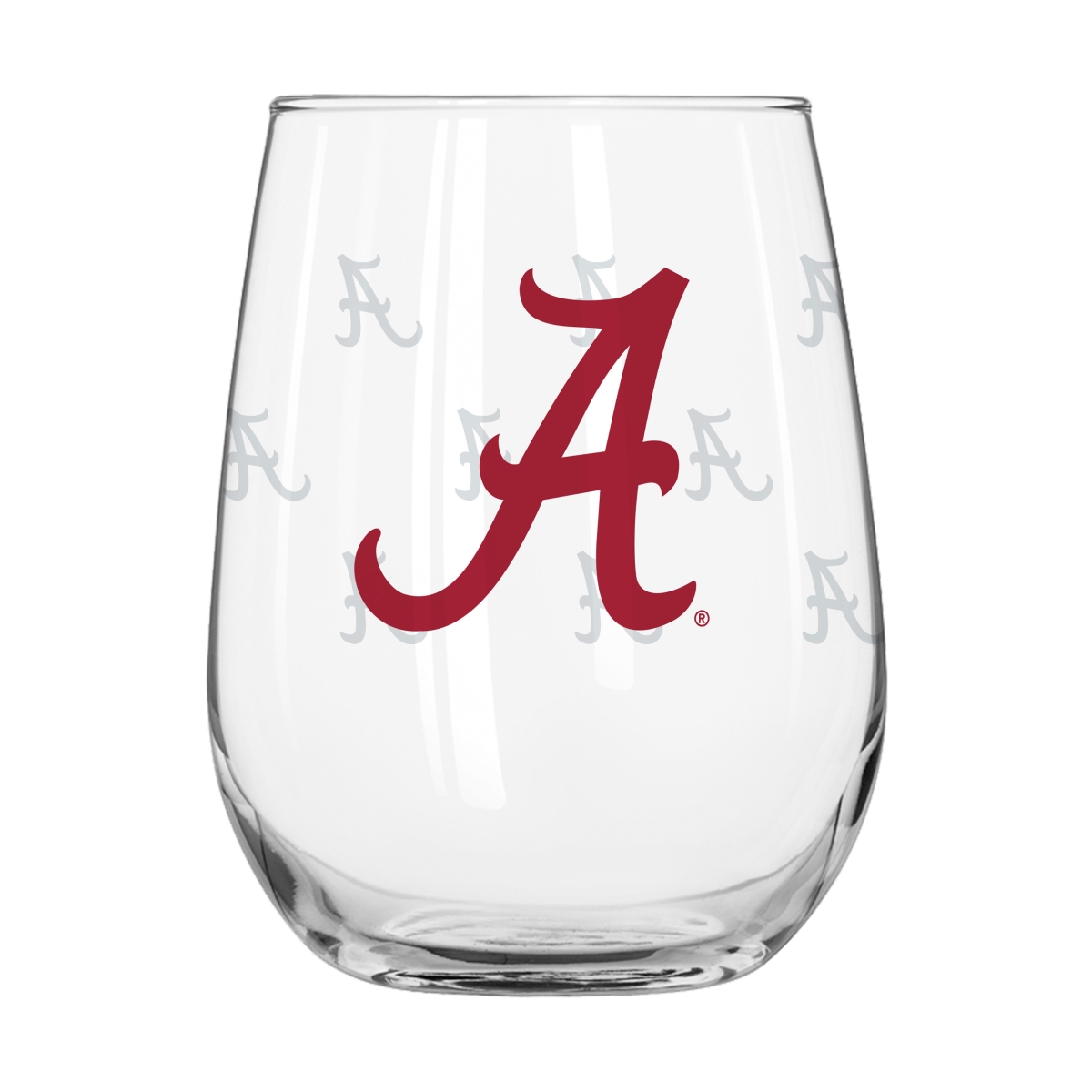 102-G16CB-10 Alabama 16 oz Satin Etched Curved Beverage Glass