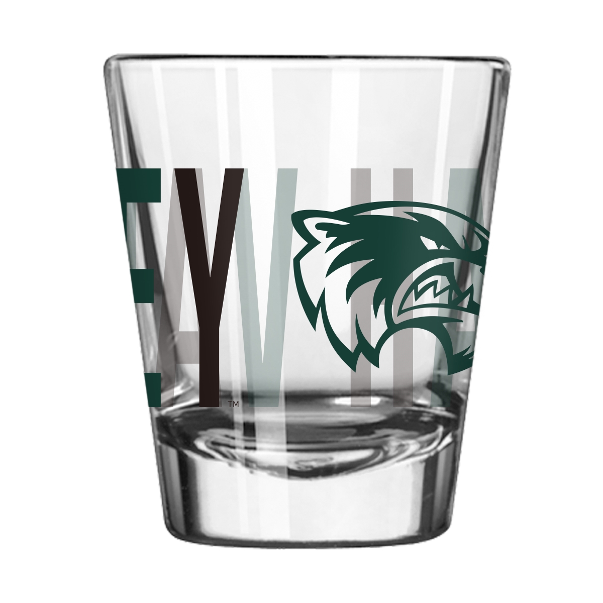 1043-G2S-4 Utah Valley State 2 oz Overtime Shot Glass