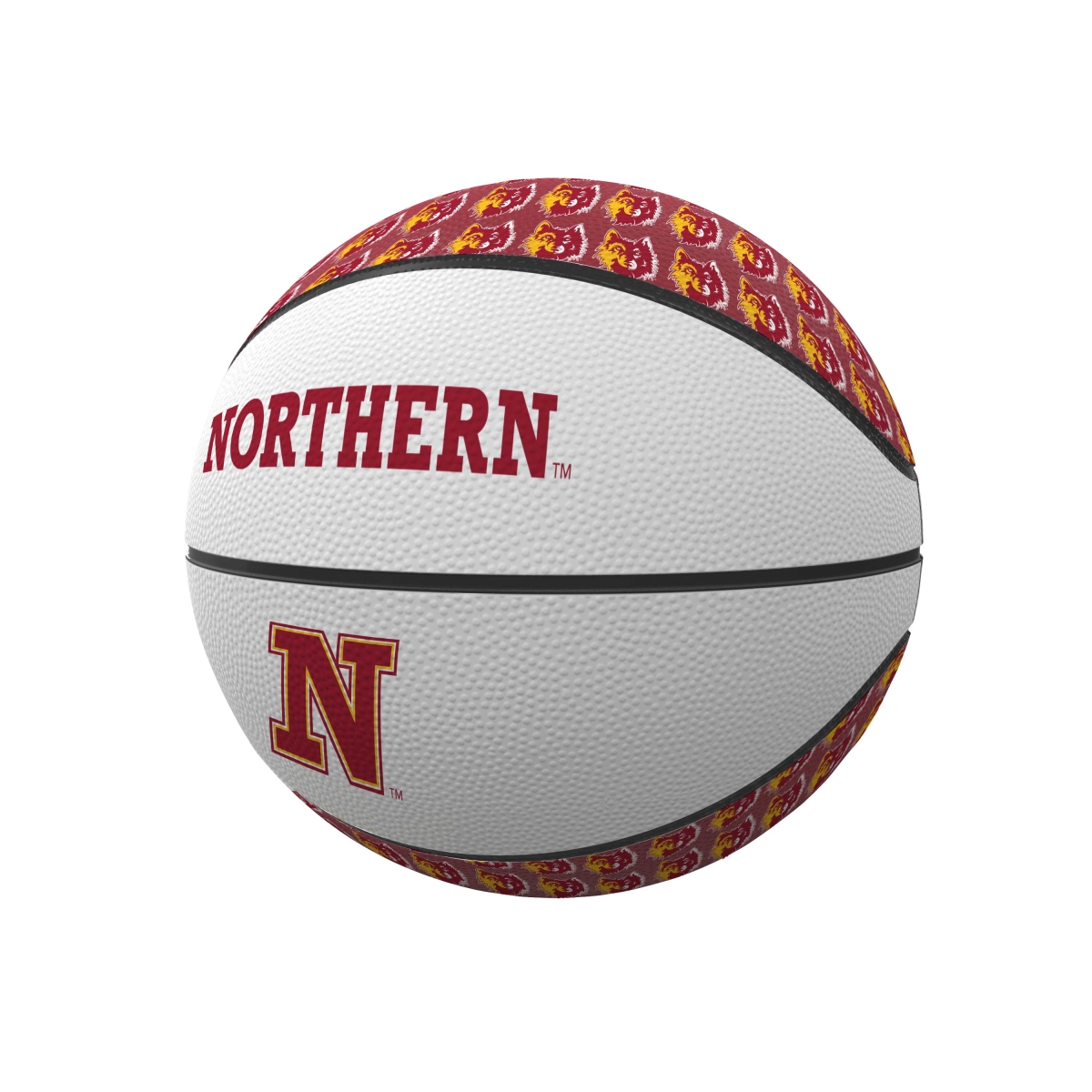 1036-91MR-1 Northern State Repeating Mini Size Rubber Basketball