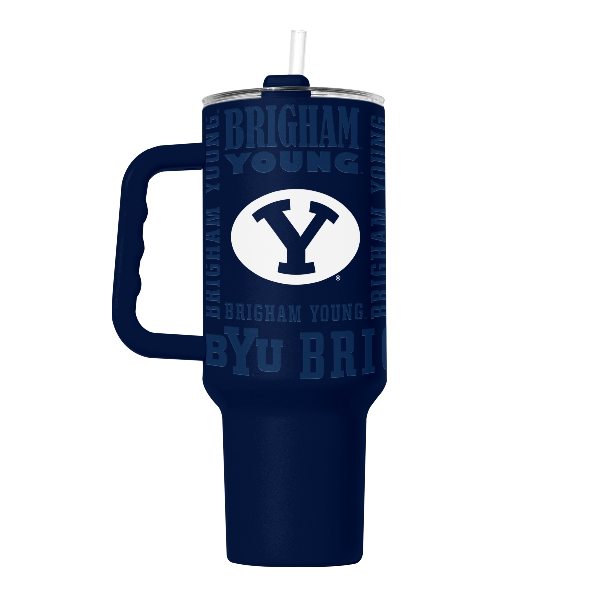 Picture of Logo Brands 116-S40PT-73 40 oz Brigham Young University Replay Powder Coat Tumbler