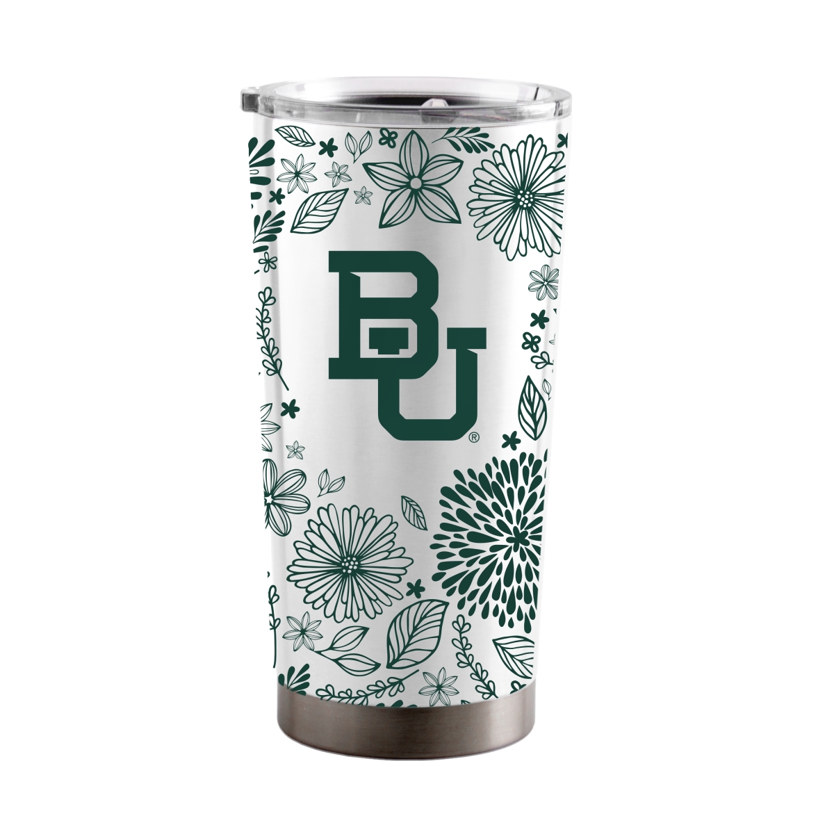 Picture of Logo Brands 111-S20T-52 Baylor 20 oz Botanical Stainless Steel Tumbler