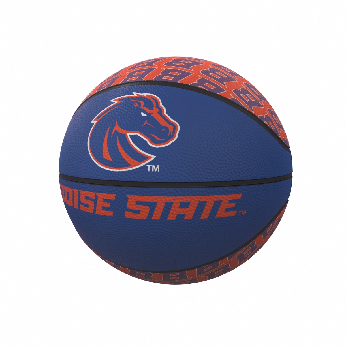 Boise State Repeating Logo Mini-Size Rubber Basketball