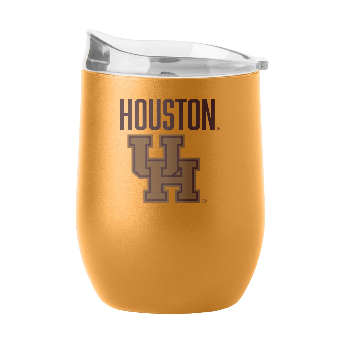 148-S16PB-OAK-49 Houston 16 oz Huddle Powder Coat Curved Beverage