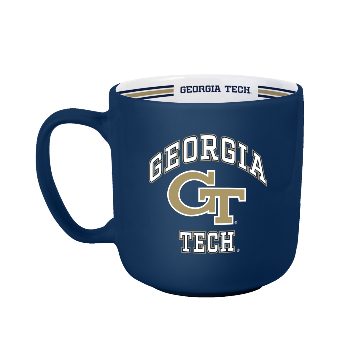 Picture of Logo Brands 143-C15SM 15 oz NCAA Georgia Tech Stripe Mug