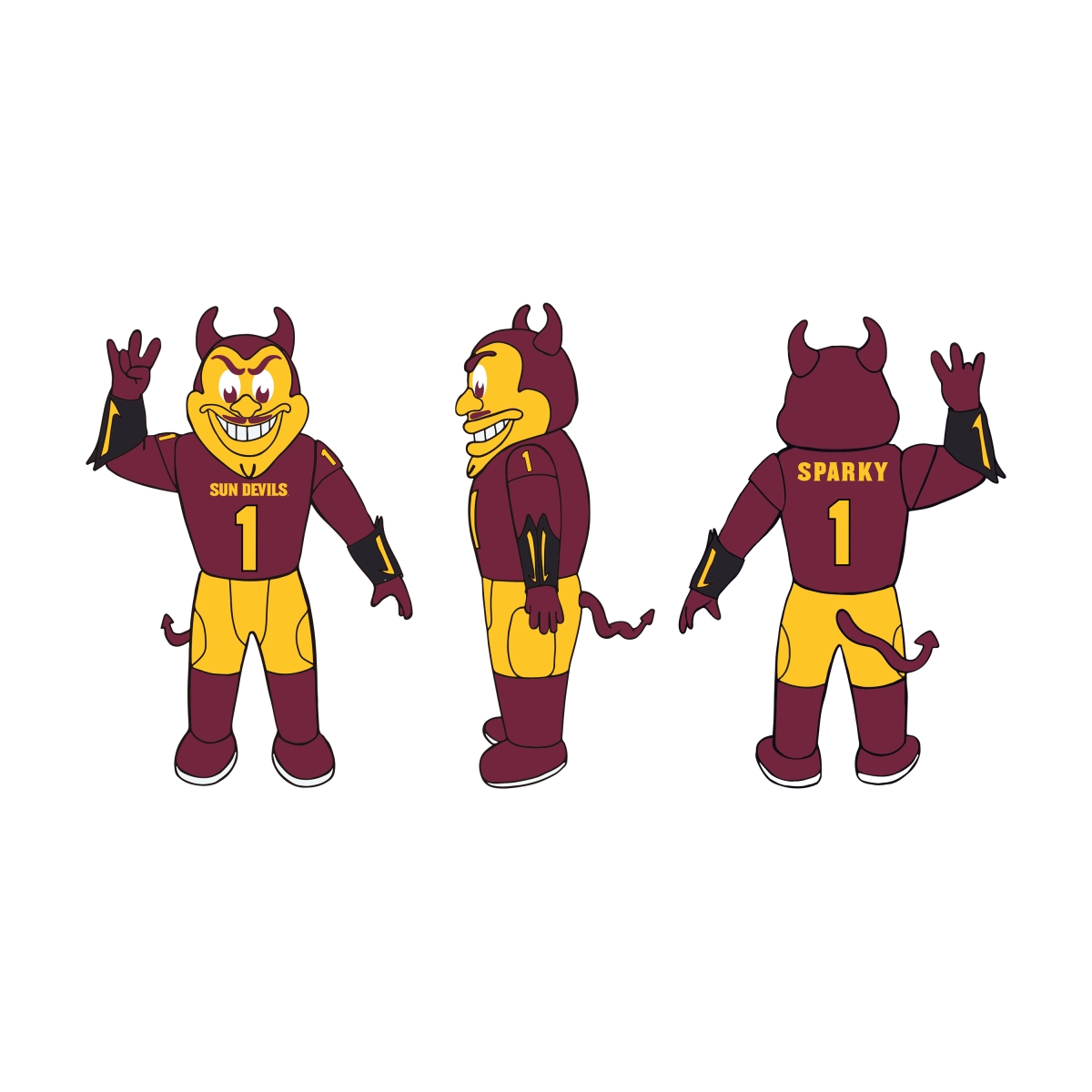 107-100-M NCAA Arizona State Sun Devils 7 ft. Inflatable Yard Mascot
