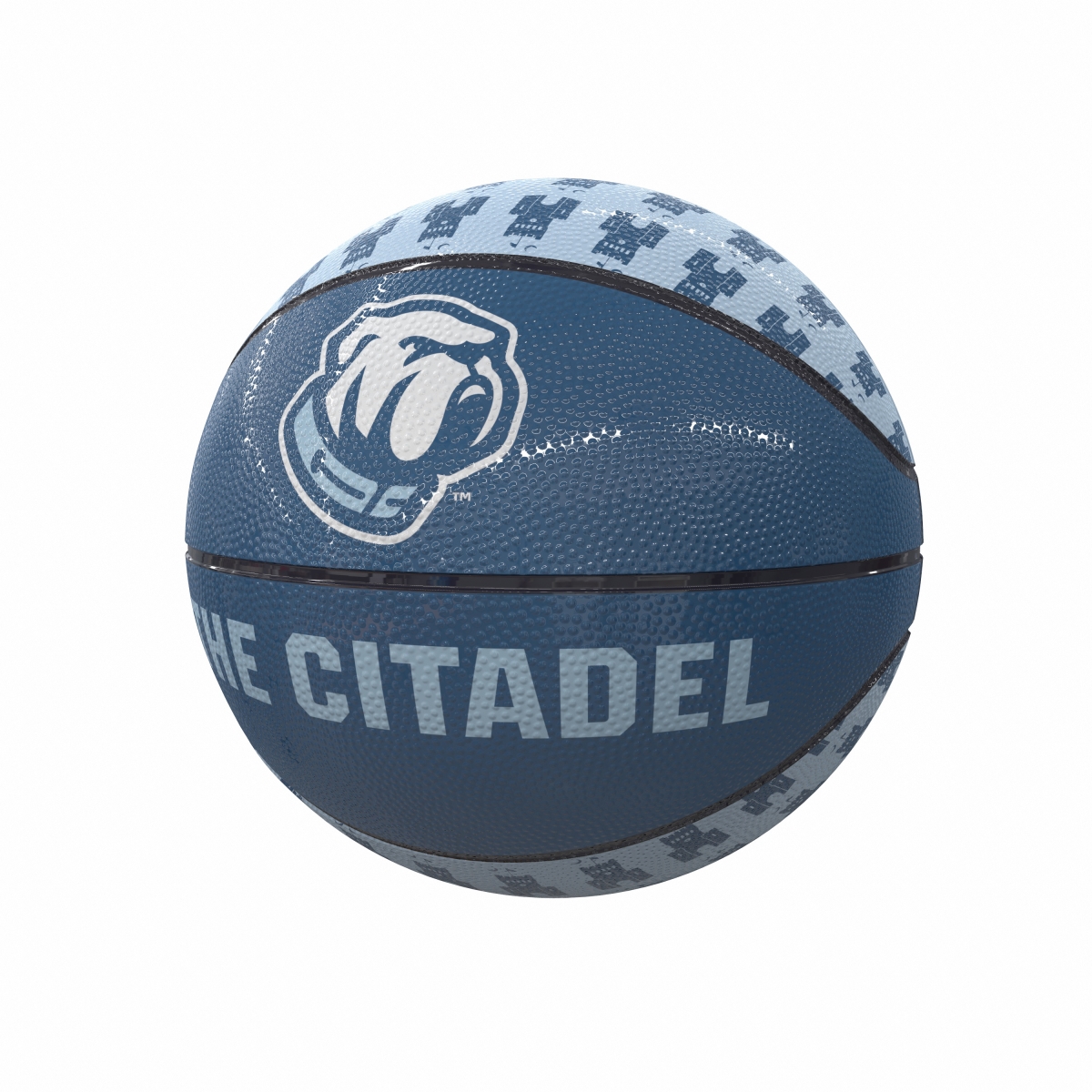 122-91MR-1 Citadel Repeating Logo Mini-Size Rubber Basketball
