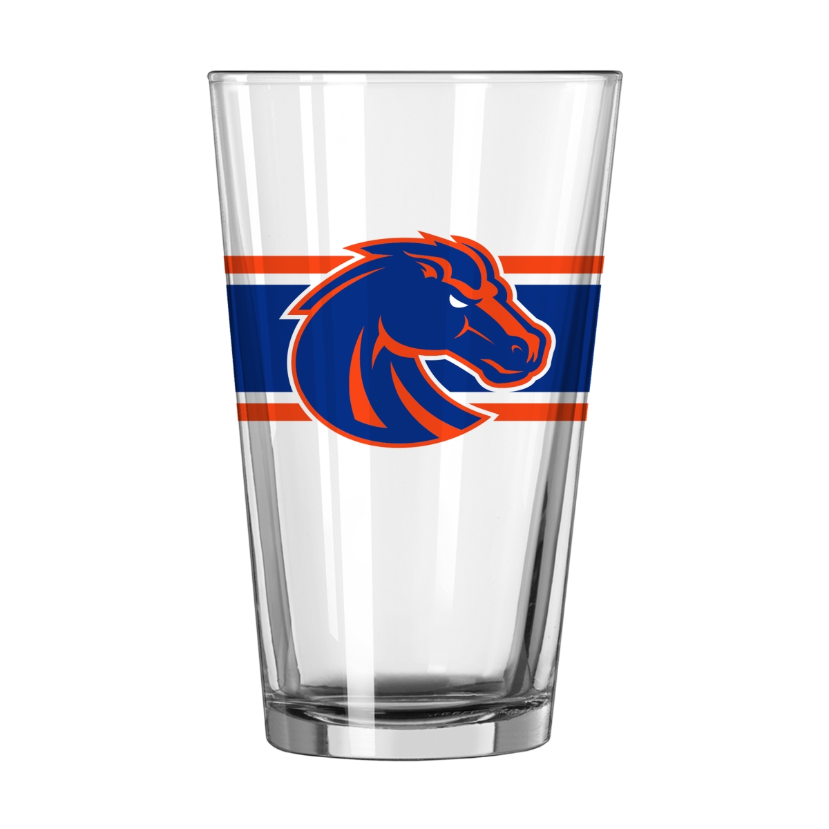 112-G16P-16 16 oz Boise State Stripe Pint Glass