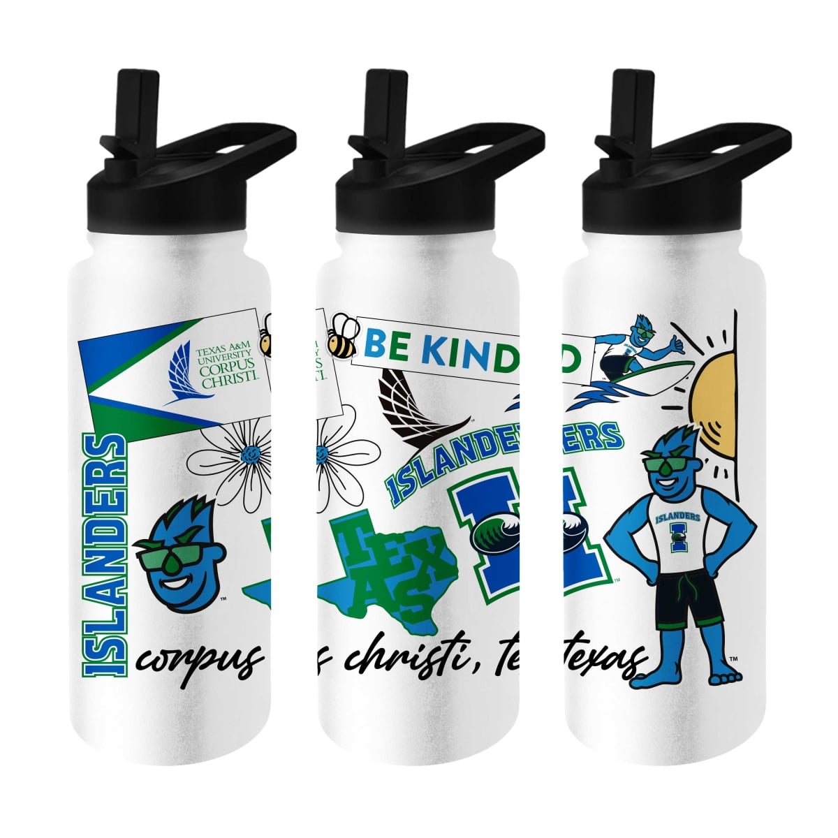 1046-S34QB-63 Texas A&M - Corpus Christi 34 oz Native Quencher Bottle