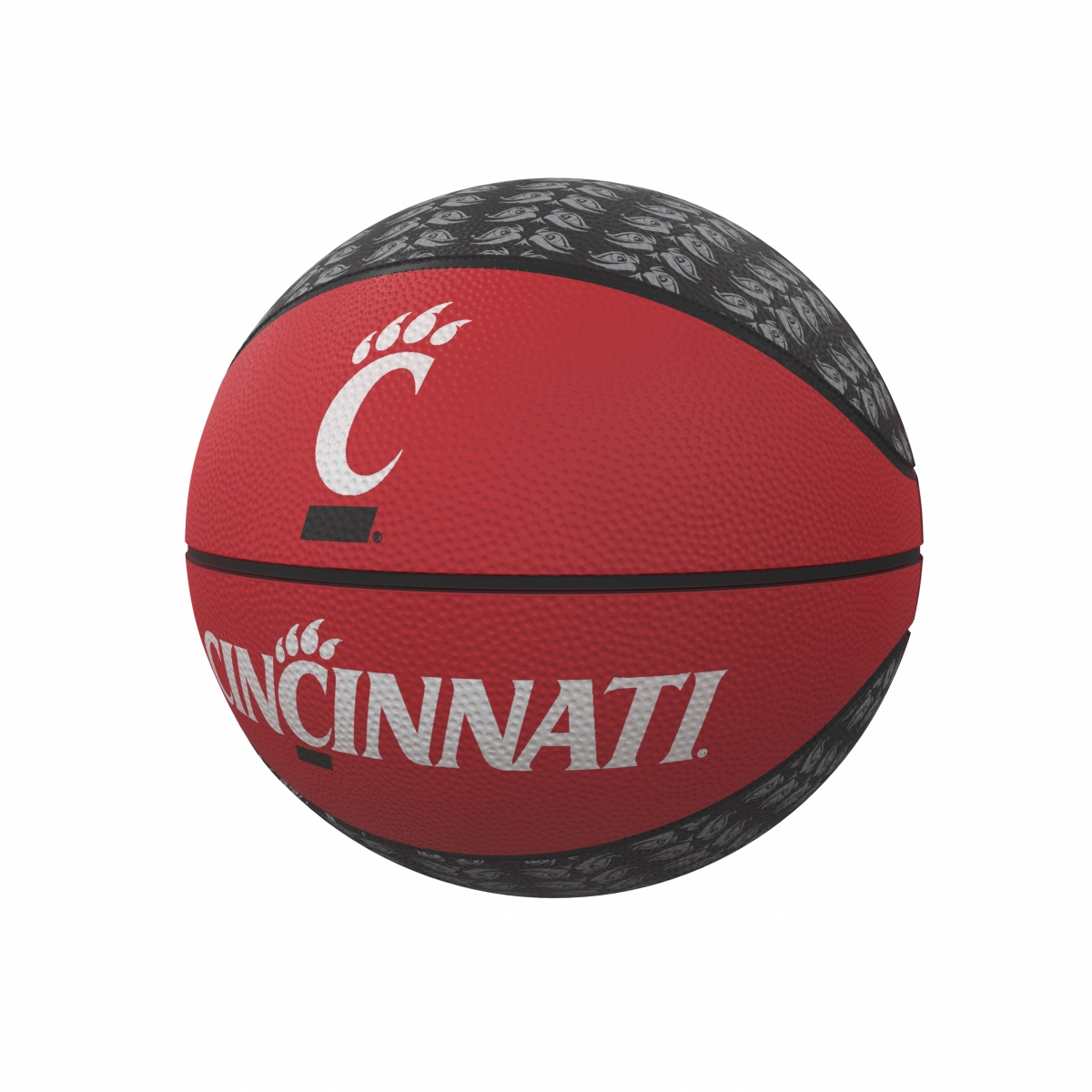 121-91MR-1 Cincinnati Repeating Logo Mini-Size Rubber Basketball