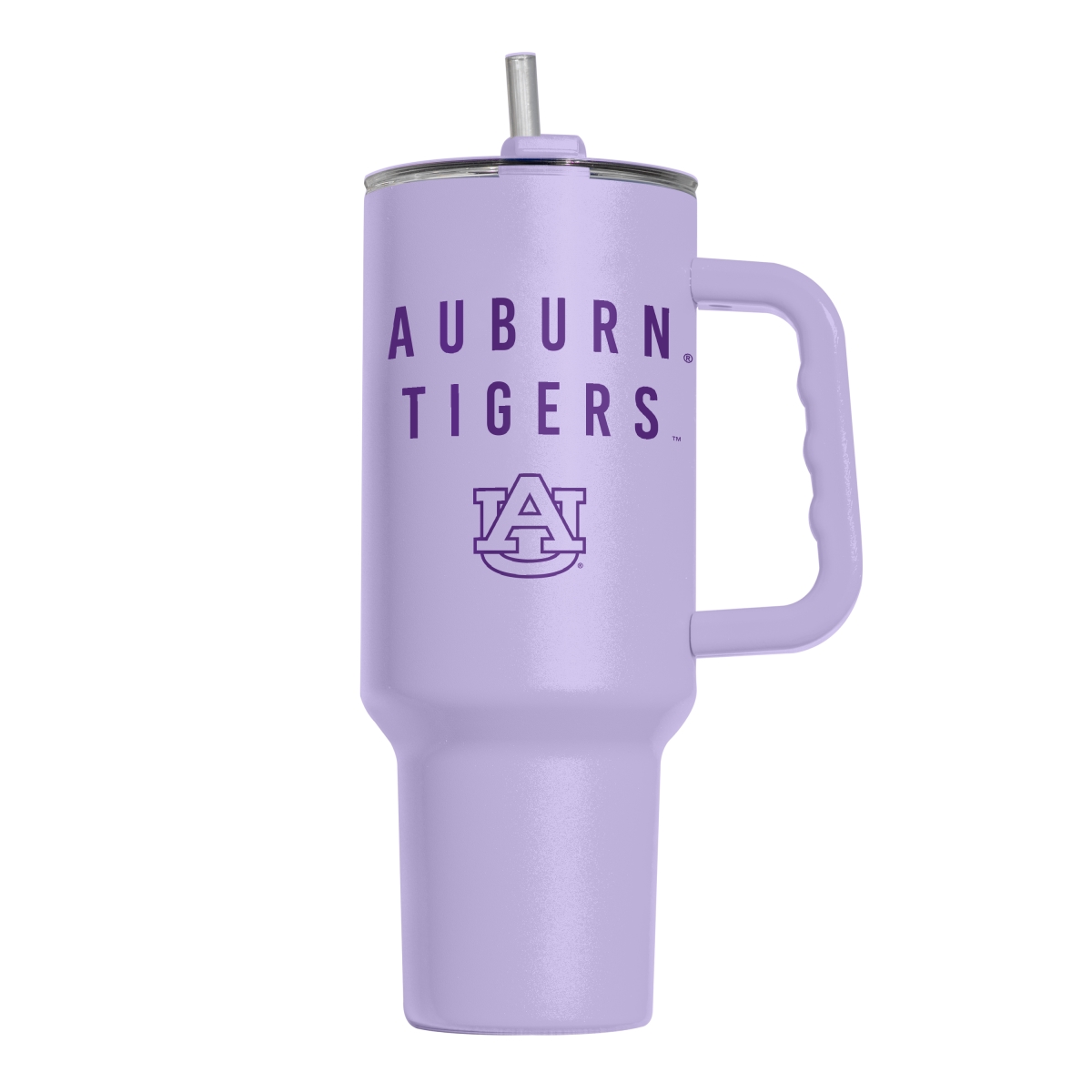 Picture of Logo Brands 110-S40PT-LVD-38 Auburn Tigers 40 oz Tonal Lavender Powder Coat Tumbler