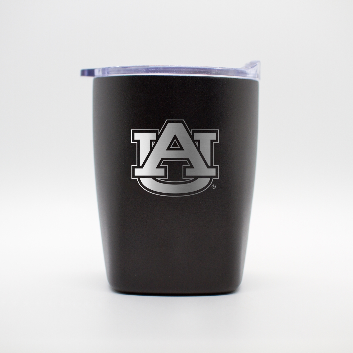 Picture of Logo Brands 110-S14PR-BLK-9 Auburn Tigers 10 oz Etch Black Powder Coat Rocks Tumbler
