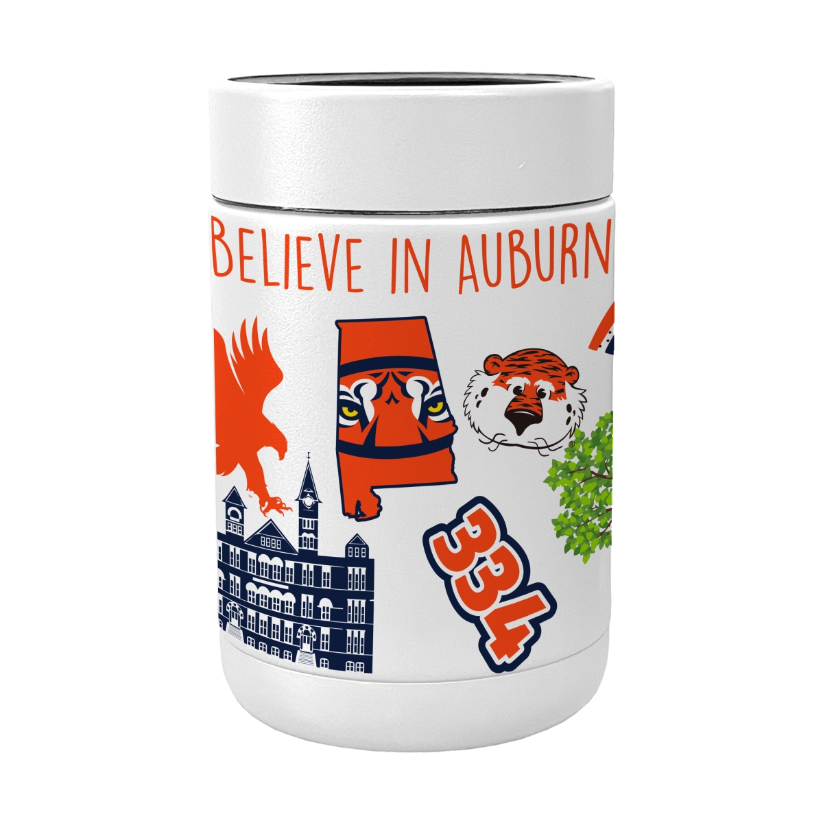 110-SCOOLP-63 NCAA Auburn Tigers Powder Native Coat Coolie