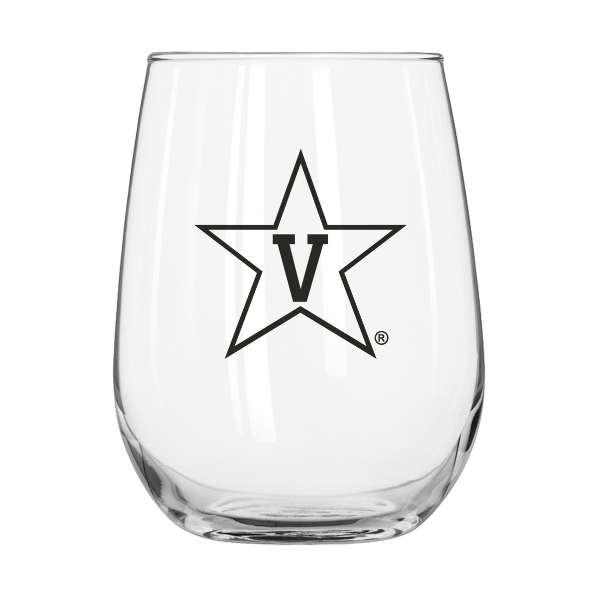Picture of Logo Chair 232-G16CB-1 16 oz NCAA Vanderbilt Commodores Gameday Curved Beverage Glass