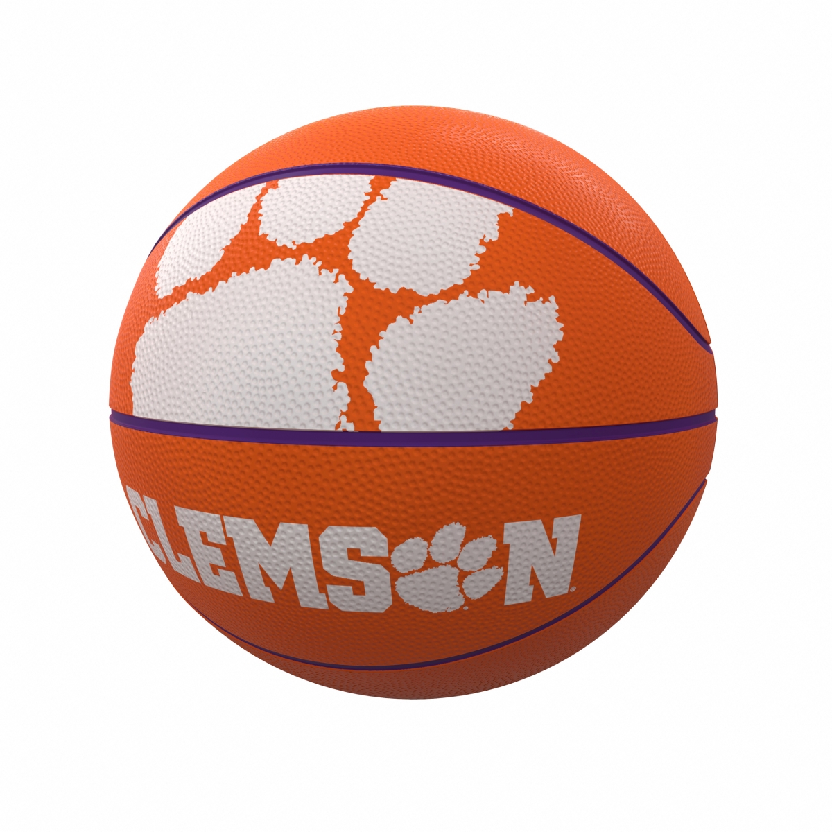 123-91FR-1 Clemson Mascot Official-Size Rubber Basketball