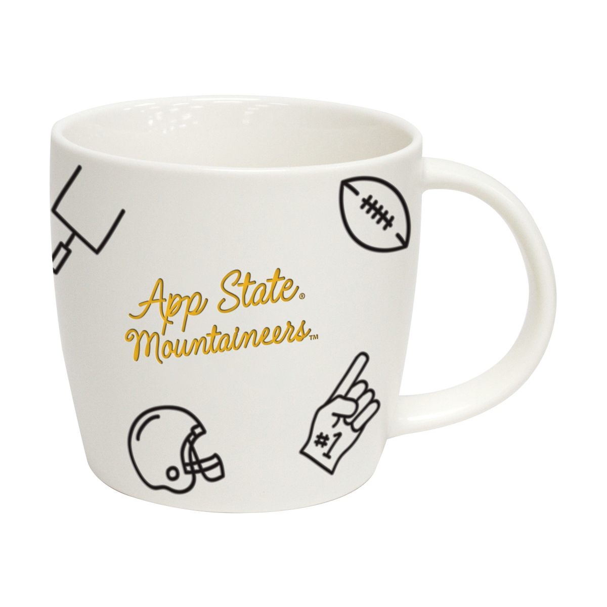 Picture of Logo Brands 105-C18PM 18 oz Appalachian State Playmaker Mug